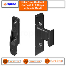 Keku EH Drop On/Hook On Push In Fittings with Side Guide, for Screw Fixing