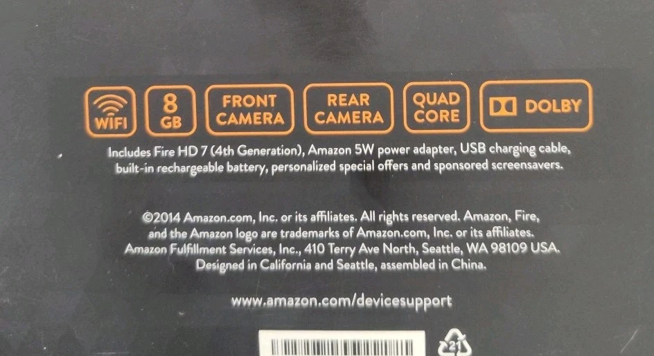 Amazon Fire HD 6 8GB, Wi-Fi, 6inch - Black - Image 3 of 4