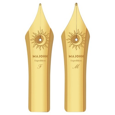 2 PCS Majohn NO.8 Fountain Pen Nib Compatible With P139 P140 F M Size