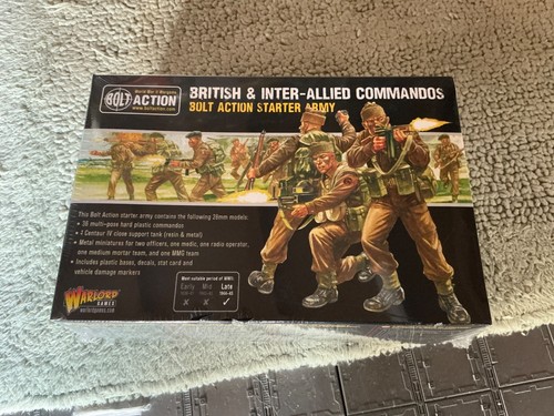 Bolt Action British & Inter-Allied Commandos Starter Army 28mm Warlord free post