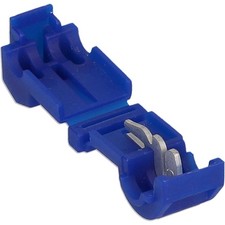 Insulation Displacement Connector T-Tap Blue 16-14 Gauge Electrical 100 Pack