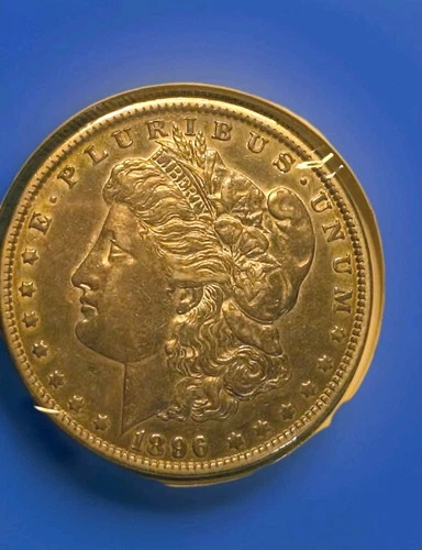 1896-O US MORGAN SILVER DOLLAR 90% SILVER semi-key Date AU+++Circulated Ungraded