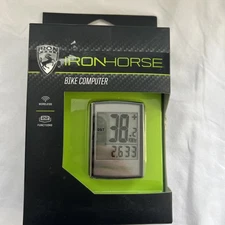NEW Iron Horse Bike Computer Wireless 22 Functions Speedometer, Odometer, GPS ++