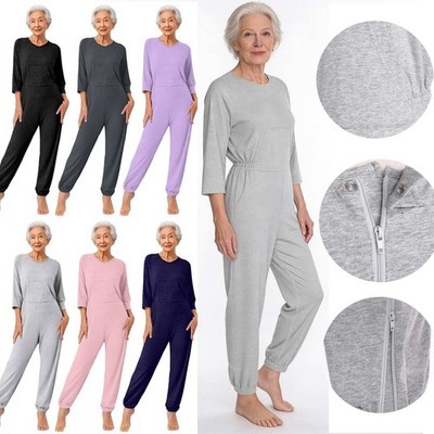Women's Special Needs Adaptive Anti-Strip Bodysuit Jumpsuit Adaptive Clothing