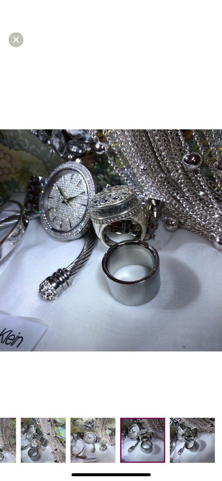 Brighton Silver Doom Design Ring - image 6