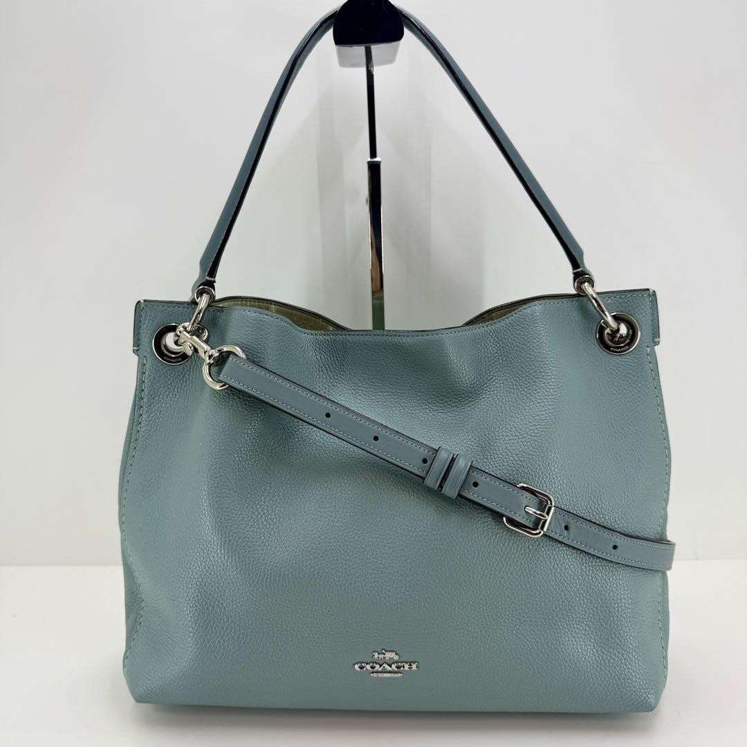 Coach Leather 2-Way Shoulder Bag 424 in Signature Style #PC8USQ