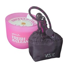 Victoria  s Secret Pouch Keychain  PINK Fresh  Clean Candle Gift Set