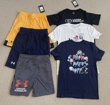 Lot/Bundle NWT Under Armour Boys Tees and Shorts Youth Med.
