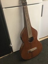 damaged Anderwood style Lap Slide semi Acoustic Guitar for parts.