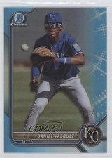 2022 Bowman Draft Chrome Sky Blue Refractor Daniel Vazquez #BDC-74 7m3