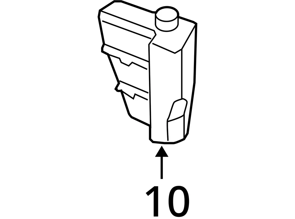 10 11 12 13 14 15 HONDA CROSSTOUR Coolant Recovery Bottle - Image 4 of 4