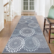 Washable Hallway Runner Rug 2 X 6 Ft Non Slip Soft with Rubber Backing Kitchen