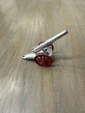 Cast Metal Vintage Lead Toy Soldier CANNON  3 1/2