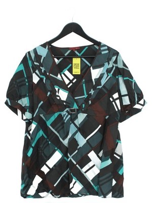 John By John Richmond Damen Top UK 16 Multi 100% Viskose Basic
