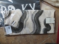 2 WEST ELM HALLOWEEN pillow covers SPOOKY LUMBAR BLACK SWIRL SQ NIP