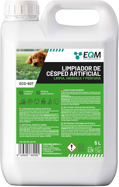 EQM - ECO-507 - Limpiador e Higienizante de Césped Artificial - 5L - Limpia,