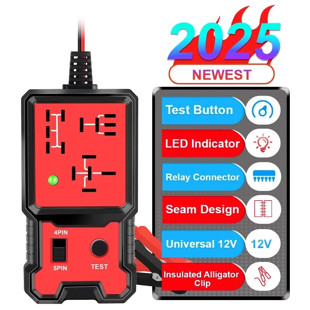 New Automotive Electronic Relay  Car Relay Tester Universal 12V LED Indicator