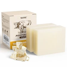 8 Oz Beef Tallow Soap Bar2Bars All Natural Grass Fed Tallow Soap, Moisturizing
