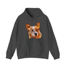 Whimsical Red Heeler - Australian Cattle Dog Unisex Hoodie