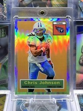 2010 eTopps Refractor Silver Prizm Numbered /749 Chris Johnson Tennessee Titans
