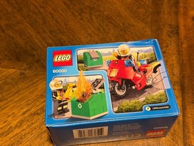 Lego City 60000 Set New Sealed. Motorcycle. Dumpster Fire. Rescue