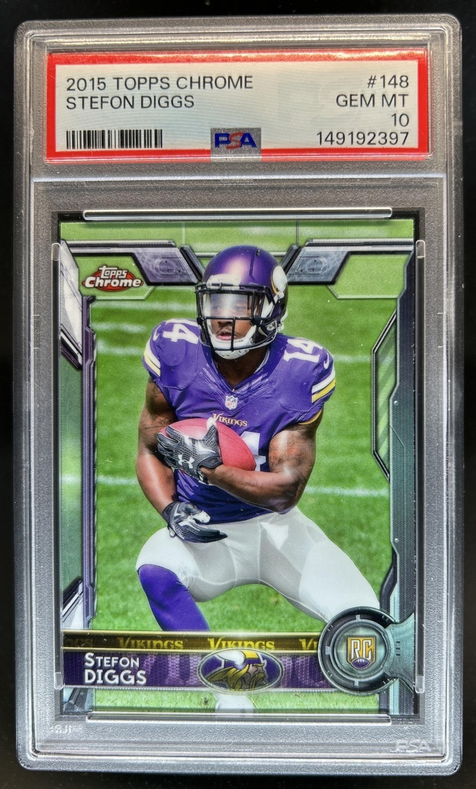 Stefon Diggs Topps Chrome #148 Base