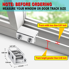 Sliding Window Locks 4 Sets , Security Window Locks with Keys, Adjustable Al...