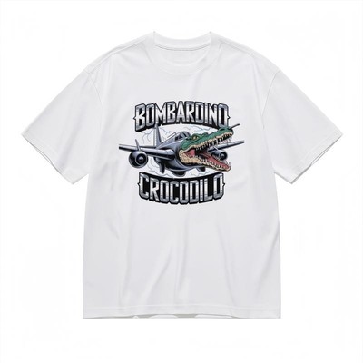 Men's Trend Comfy All Season Classic T-Shirt Unique Animal Plane Art Design Tee