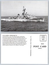 USS James C. Owens DD-776 Destroyer Postcard Korea War Ship US Navy Photo