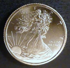 1/10 Oz Silver Round - GSM Walking Liberty - 100% Mint Authentic (See Receipt)