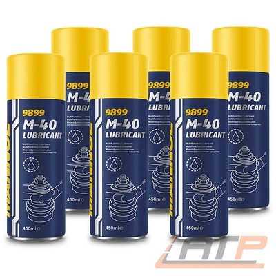 6x 450ml 9899 M-40 LUBRICANT MANNOL ROSTLÖSER MULLTIFUNKTIONSKRIECHÖL SPRAY