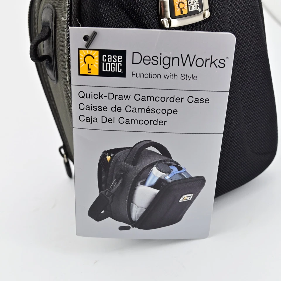 Case Logic QPB-4 Quick-Draw Camcorder Camera Case – Compact Pouch with Tags - Image 2 of 4