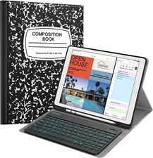 For iPad Pro 12.9 2017/ 2015 12.9 inch 7 Color Backlit Keyboard Case Stand Cover