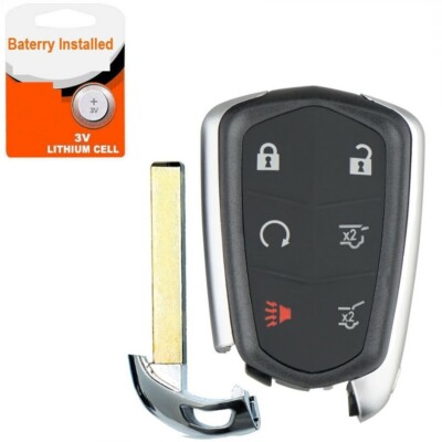 2017 Cover OEM Cadillac Escalade Smart Key FOB Remote (2015-2020) - Like New, With Blank Key, HYQ2AB Cadillac Escalade Key Fob - Foto 9