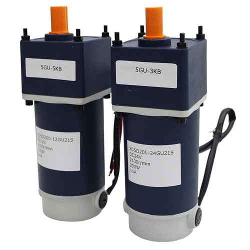 400/600RPM Worm Gear Reducer 12/24V Gearbox Electric Motor Speed Reducing 200W - Picture 3 of 26