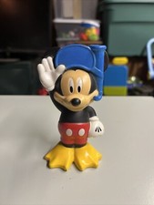 2017 Rubber Mickey Mouse Water Squirting Toy Disney 4.5 Inches Tall Swim Bath