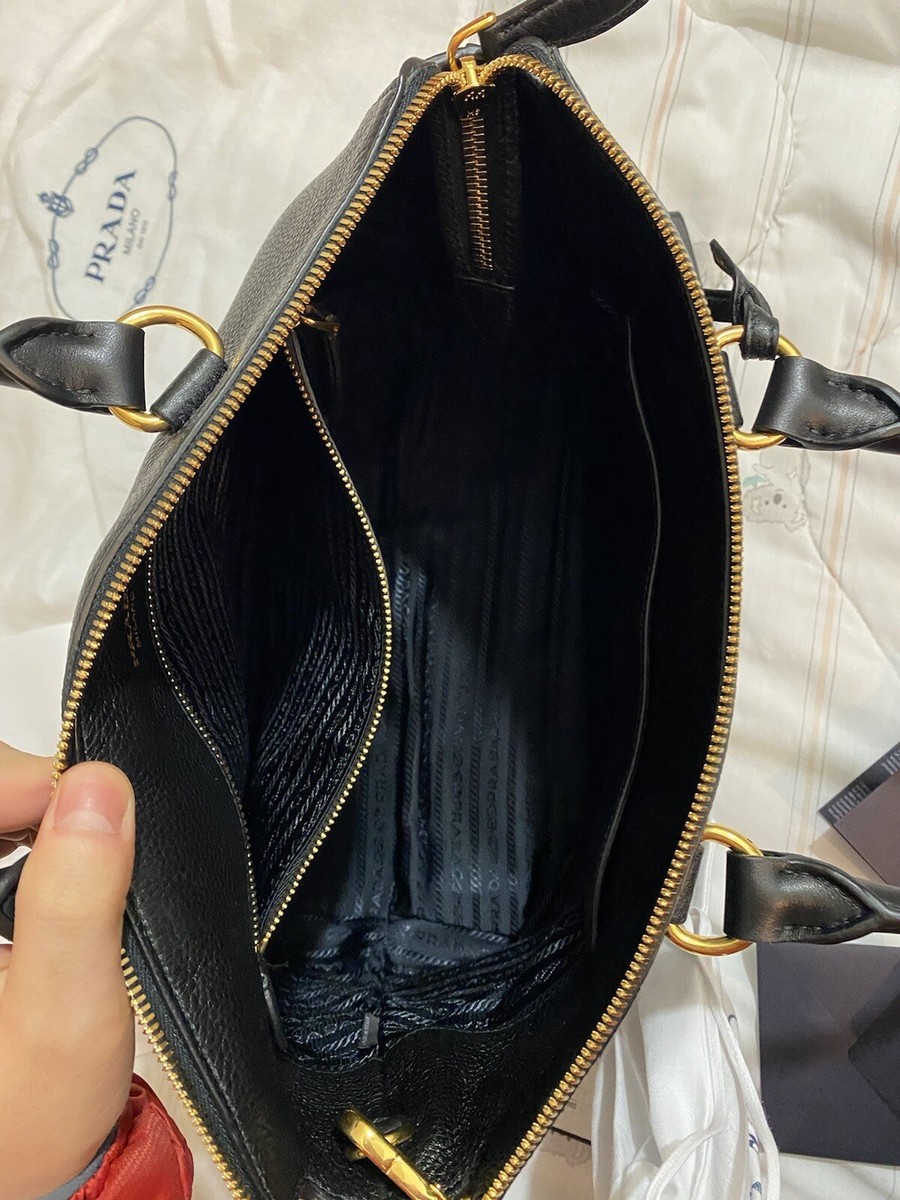 Prada Borsa A Mano Nero, VINTAGE | eBay