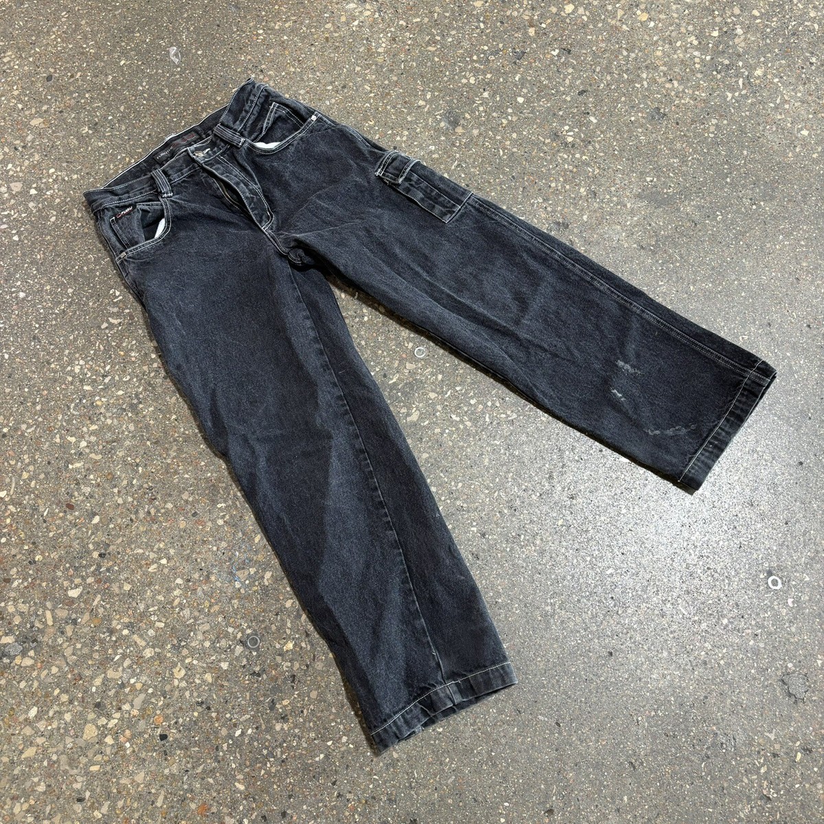 Y2K FUBU Carpenter Jeans Size 18 Women's Black Denim Y2K Street
