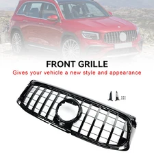 🚀Gloss Black Front Bumper Grille For Mercedes Benz GLB X247 2020-2023 AMG-Line