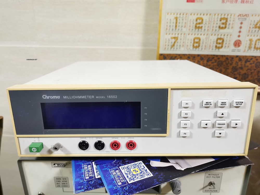 For Used CHROMA 16502 Resistance Tester CHROMA 16502 #F13