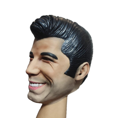 John Travolta Grease Latex Mask, Grease Cosplay