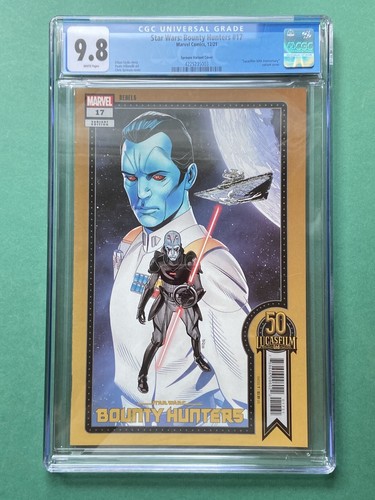 Star Wars Bounty Hunters #17 CGC 9.8 (Marvel ‘23) Sprouse Thrawn Variant Ahsoka