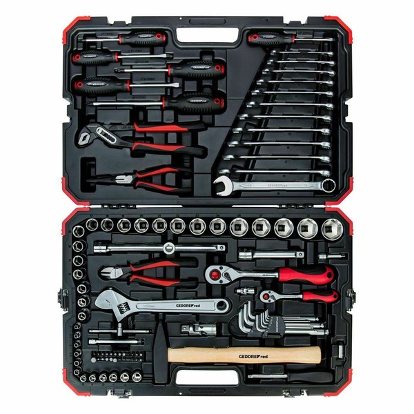 "Gedore Red SteckschlüSsel-Satz 1/4\" + 1/2\" 100-Teilig R46003100 Im Koffer"-image