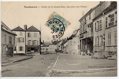 VERKÄUFER SUR BARSE - Aube - CPA 10 - Charcuterie du centre de la grande rue
