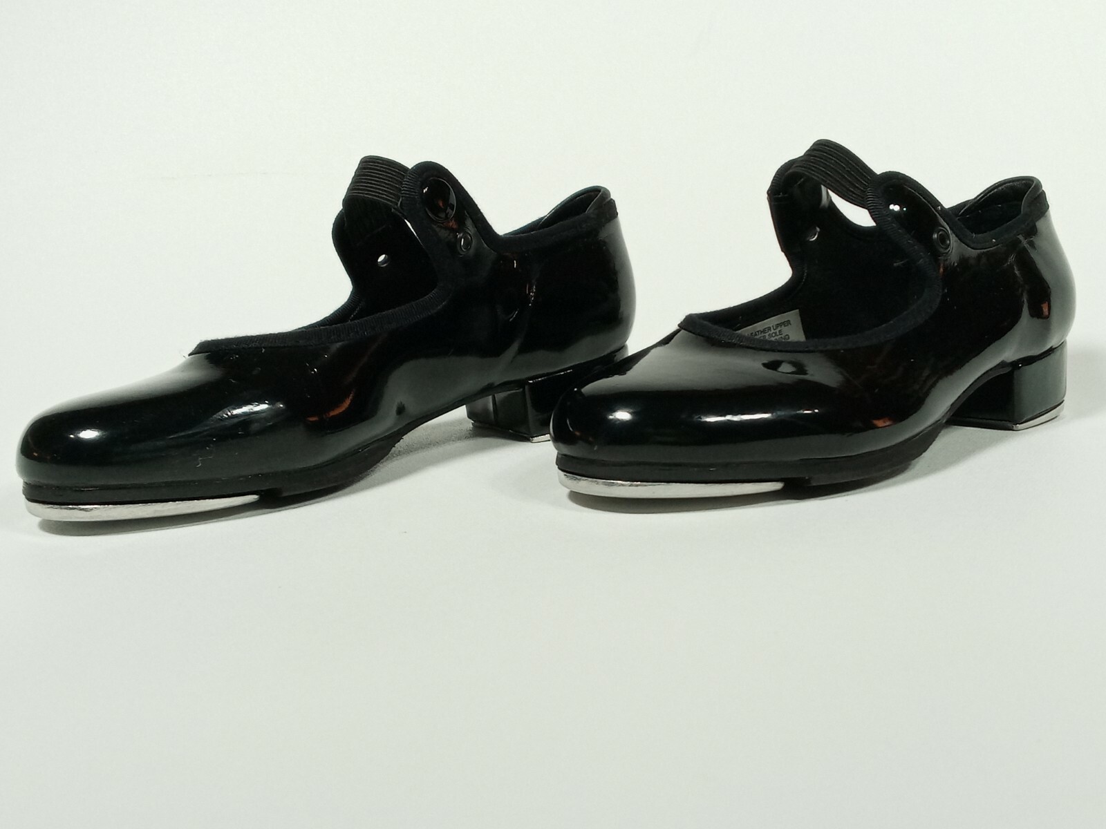 BLOCH Girls Black Patent Faux Leather Tap Shoes Techn… Gem