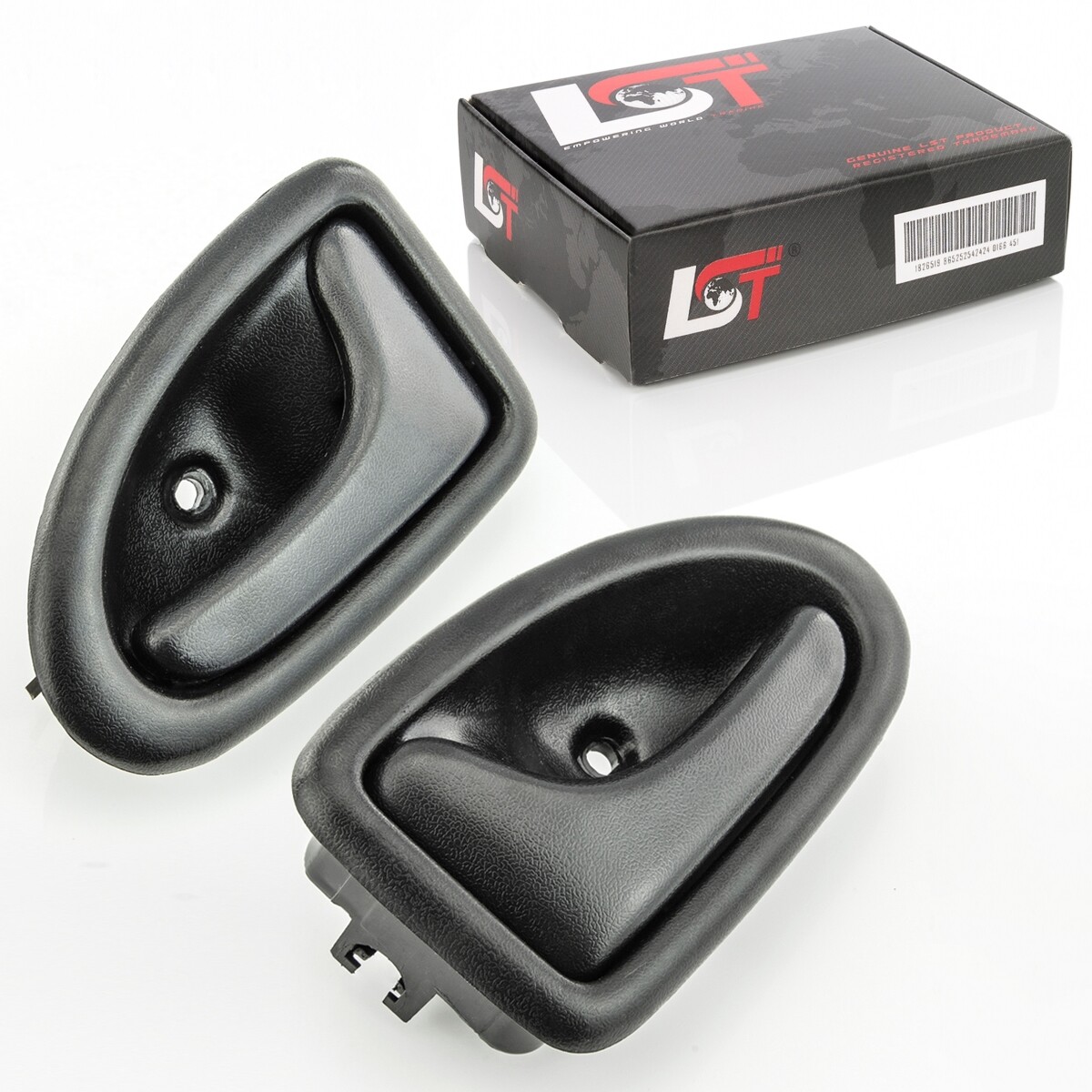 2x Door Opener Door Handle Inside Front Left Right Black for RENAULT TRAFIC II 2