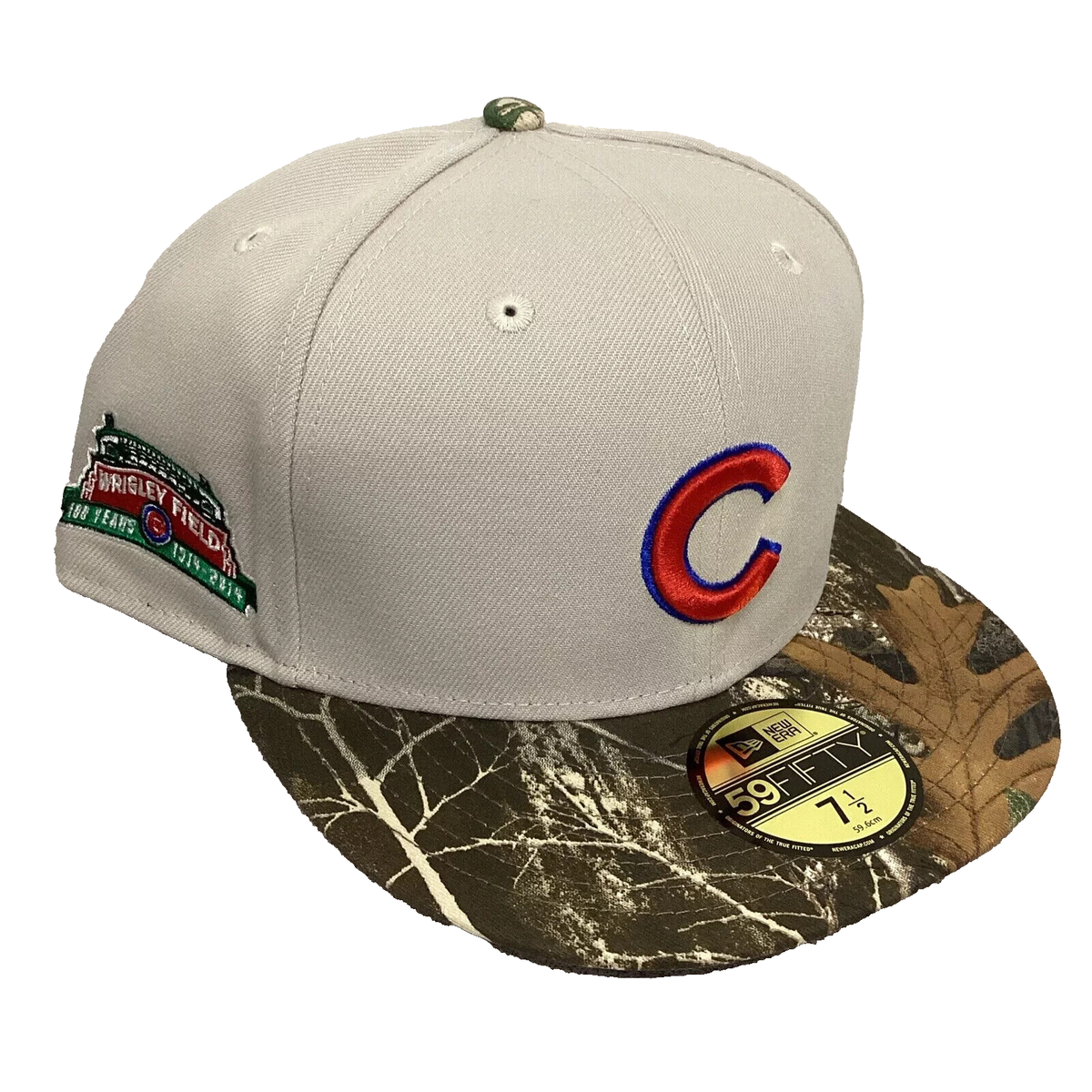 Chicago Cubs Hat Khaki Camo Stone Tree New Era 59Fifty  display picture 3