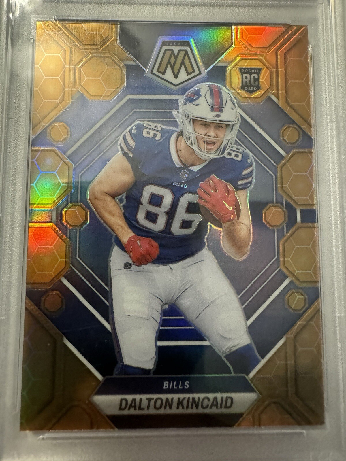 2023 Mosaic Dalton Kincaid Honeycomb PSA 9 Rookie #305 Buffalo Bills