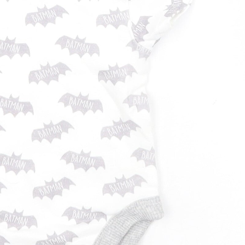 Batman Boys White Cotton Blend Leotard One-Piece Size 6-9M Batman image 10