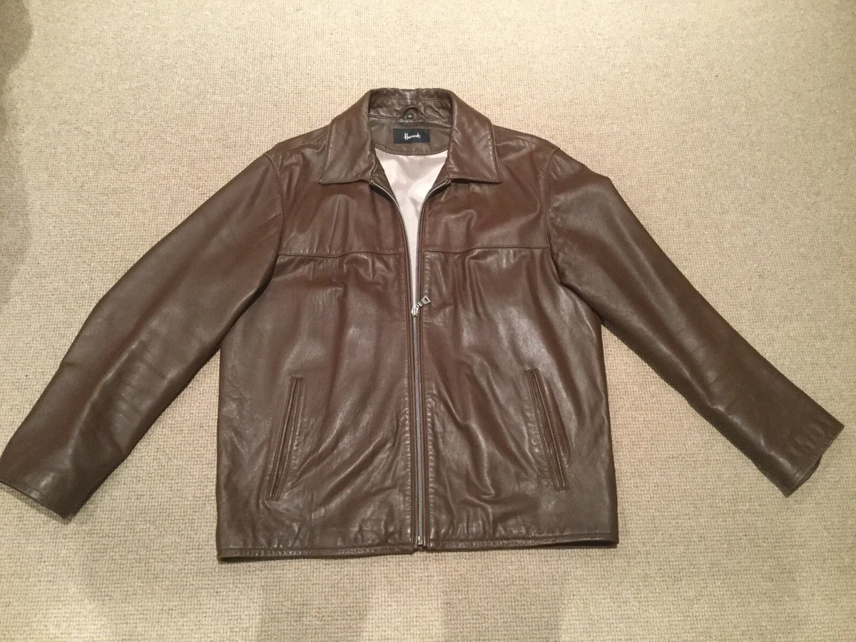 Harrods leather best sale jacket